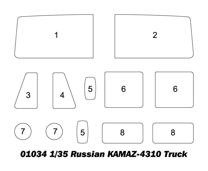 Trumpeter 01034 Russian KAMAZ 4310 1/35 – zdjęcie 4