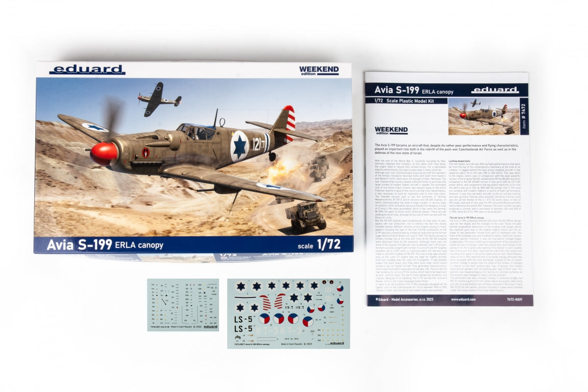 Eduard 7472 Avia S-199 ERLA canopy Weekend edition 1/72 – zdjęcie 3