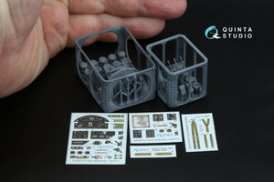 Quinta Studio QD+48574 Fairey Battle Mk.I 3D-Printed &amp;amp; colored Interior on decal paper (Trumpeter) (with 3D-printed resin parts) 1/48 – image 2