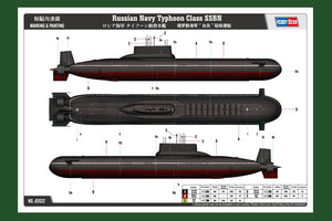 Hobby Boss 83532 Russian Navy Typhoon Class SSBN 1/350 – zdjęcie 2