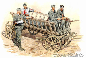 Master Box 3558 Road to the Rear (5 german soldiers and 2 horses) 1/35