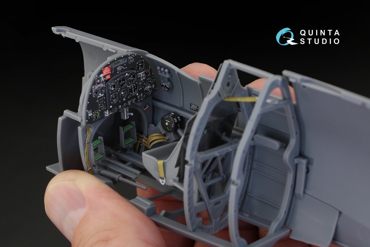 Quinta Studio QD32018 Spitfire Mk.IX 3D-Printed &amp;amp; colored Interior on decal paper (for Tamiya kit) 1/32 – image 7
