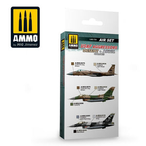 AMMO of Mig Jimenez 7234 USAF AGGRESSORS DESERT &amp;amp; ARTIC COLORS SET 6x17ml – image 2