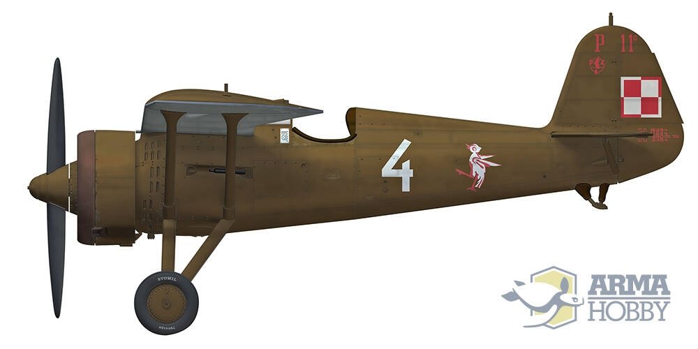 Arma Hobby 40002 PZL P.11c Model Kit 1/48 – zdjęcie 3