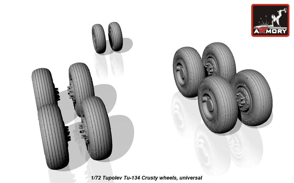 Armory Models AW72042 Tupolev Tu-134 Crusty wheels 1/72 – zdjęcie 2