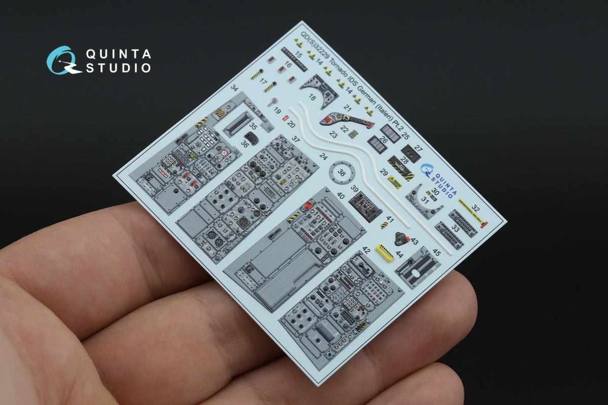 Quinta Studio QD+32229 Tornado IDS German 3D-Printed &amp;amp; coloured Interior on decal paper (Italeri) (with 3D-printed resin parts) 1/32 – zdjęcie 8