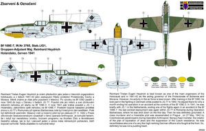 Kovozavody Prostejov CLK0007 Bf 109E-7 Reinhard Heydrich 1/72 – zdjęcie 2