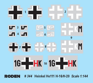 Roden 344 Heinkel He-111 H-16/H-20 1/144 – zdjęcie 2