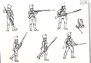 Hat 9318 Prussian Infantry (action poses) 1/32