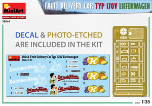 MiniArt 38044 FRUIT DELIVERY VAN TYP 170V LIEFERWAGEN 1/35 – image 2