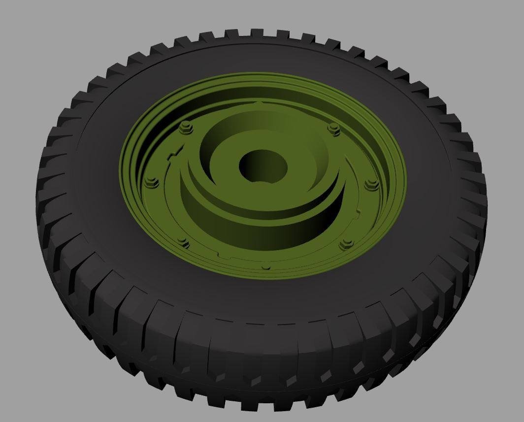Panzer Art RE35-527 Willys MB “Jeep” road wheels (Goodyear) 1/35 – zdjęcie 2