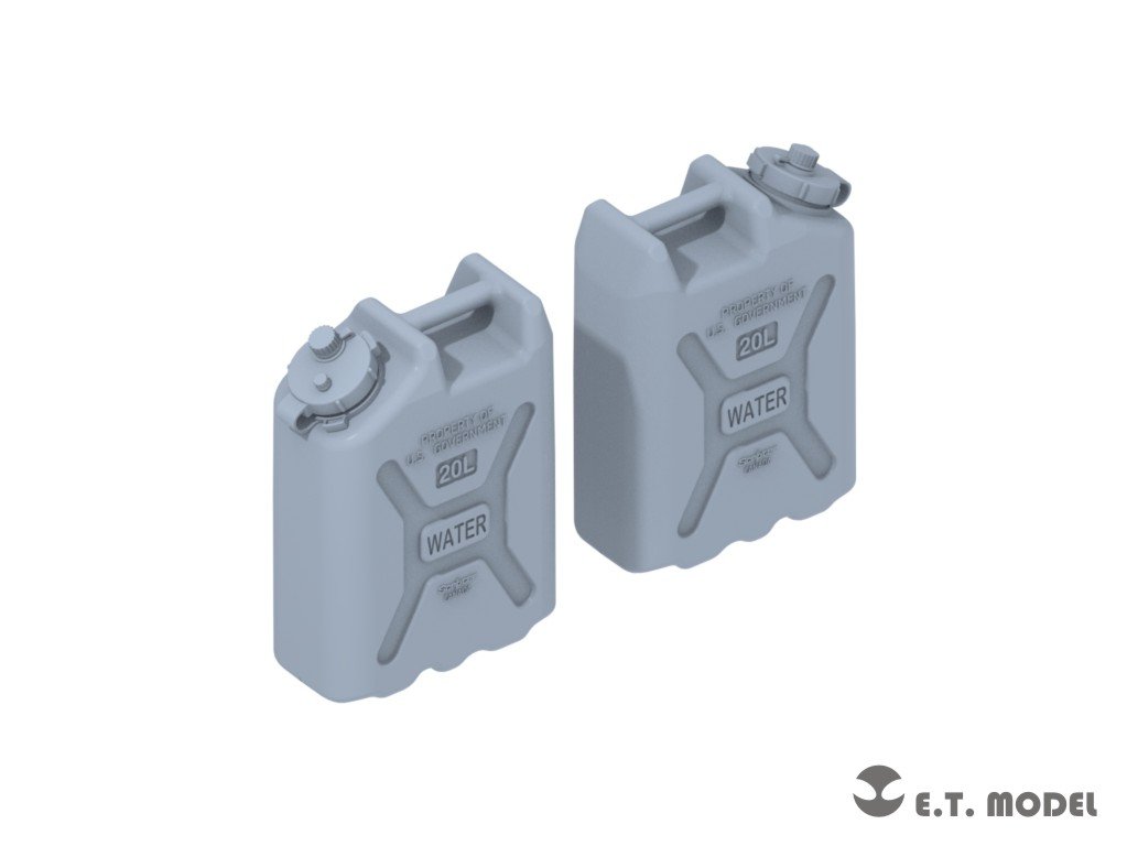 E.T. Model P72-003 US ARMY 20L WATER CANS SET ( 3D Print ) 1/72 – zdjęcie 2