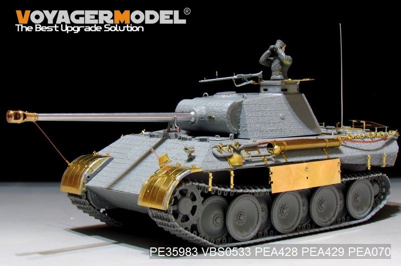 Voyager Model PE35983 WWII German Panther D Tank Late version Basic For TAKOM 2104 1/35 – zdjęcie 7