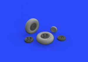 Eduard 632129 Spitfire Mk. IX wheels 4 spoke w/ smooth tire TAMIYA 1/32 – zdjęcie 2