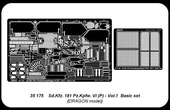 Aber 35175 Sdkfz.181 Pzkpfw.VI (P) vol.1 - Basic set 1/35 – Bild 4