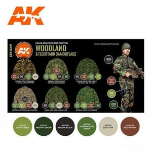 AK Interactive AK11632 WOODLAND &amp;amp; FLECKTARN CAMOUFLAGE – image 2