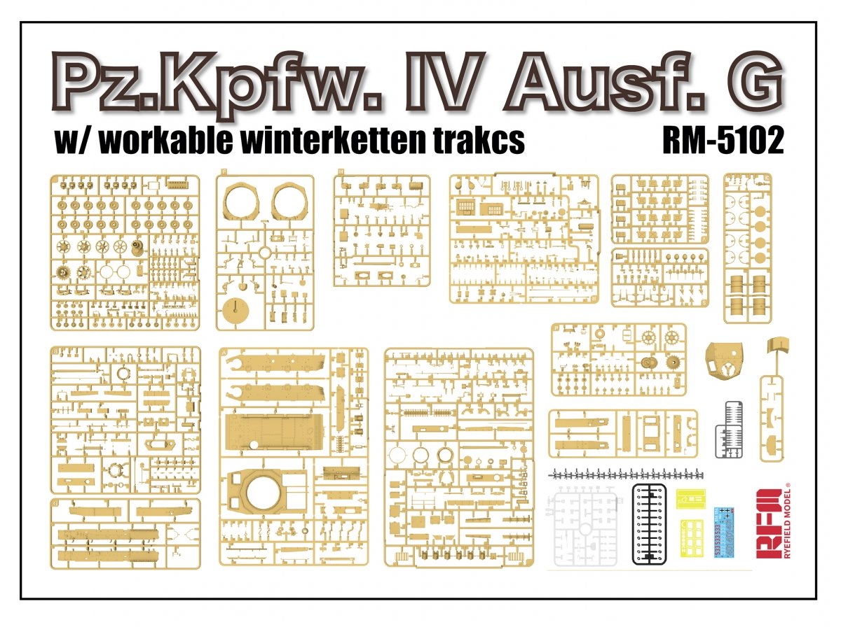 Rye Field Model 5102 Pz.Kpfw.IV Ausf.G w/Winterketten 1/35 – zdjęcie 4