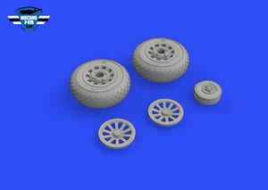 Eduard 648986 P-51B / C wheels diamond tread EDUARD 1/48 – zdjęcie 2
