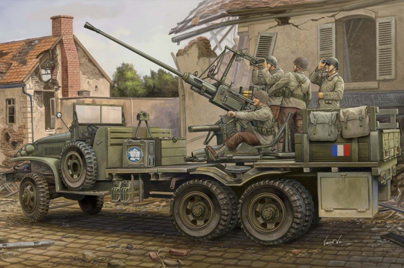 Hobby Boss 82459 GMC Bofors Canon de 40 mm (1/35)