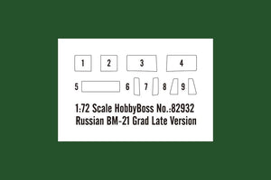 Hobby Boss 82932 Russian BM-21 &amp;quot;Hail&amp;quot; self-propelled rocket launcher late model 1/72 – zdjęcie 3
