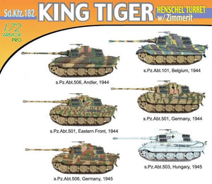 Dragon 7240 King Tiger Henschel Turret w/Zimm. 1/72 – zdjęcie 2