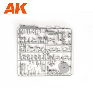 AK Interactive AK35504-B PZ.KPFW.IV AUSF.D AFRIKA KORPS + 5 FIGURES GERMAN TANK CREW AFRIKA KORPS 1/35 – zdjęcie 11