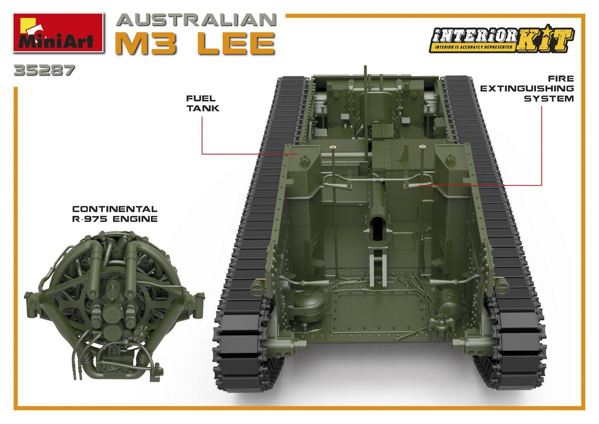 MiniArt 35287 AUSTRALIAN M3 LEE. INTERIOR KIT 1/35 – zdjęcie 10