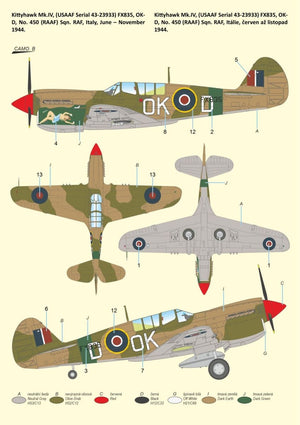 Special Hobby 72484 Kittyhawk Mk.IV &amp;#39;Over The Mediterranean and the Pacific&amp;#39; 1/72 – zdjęcie 6