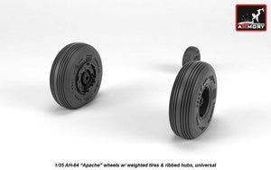Armory Models AW35305 AH-64 Apache wheels w/ weighted tires, ribbed hubs 1/35 – zdjęcie 4