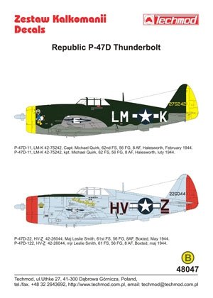 Techmod 48047 - Republic P-47D Thunderbolt 1/48 – zdjęcie 2
