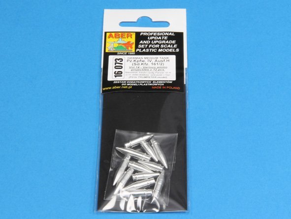 Aber 16073 Panzer IV various 7.5 cm ammo projectiles x 12 pcs. (1/16) – image 5