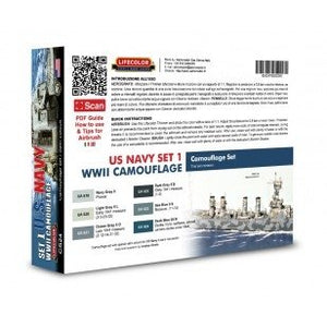 Lifecolor CS24 Acrylic paint set US navy Set 1 6x22ml – image 2
