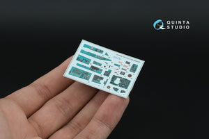 Quinta Studio QD+48580 MiG-21bis early Fishbed-L 3D-Printed &amp;amp; coloured Interior on decal paper (Eduard) (with 3D-printed resin parts) 1/48 – zdjęcie 9