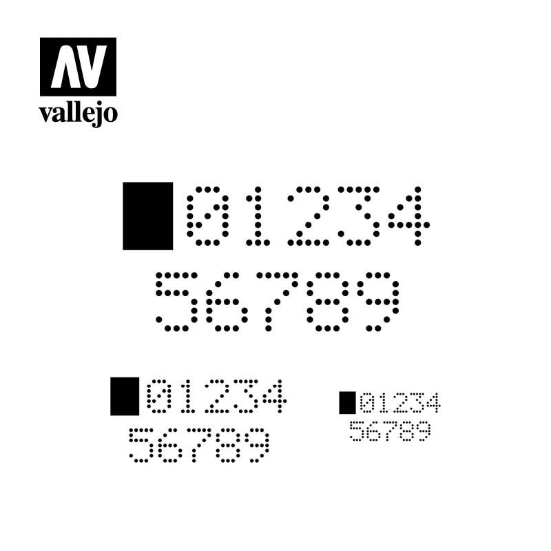 Vallejo ST-SF004 Digital Numbers – Bild 2