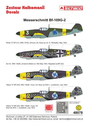 Techmod 48078 - Messerschmitt Bf 109G-2 1/48 – imagen 2