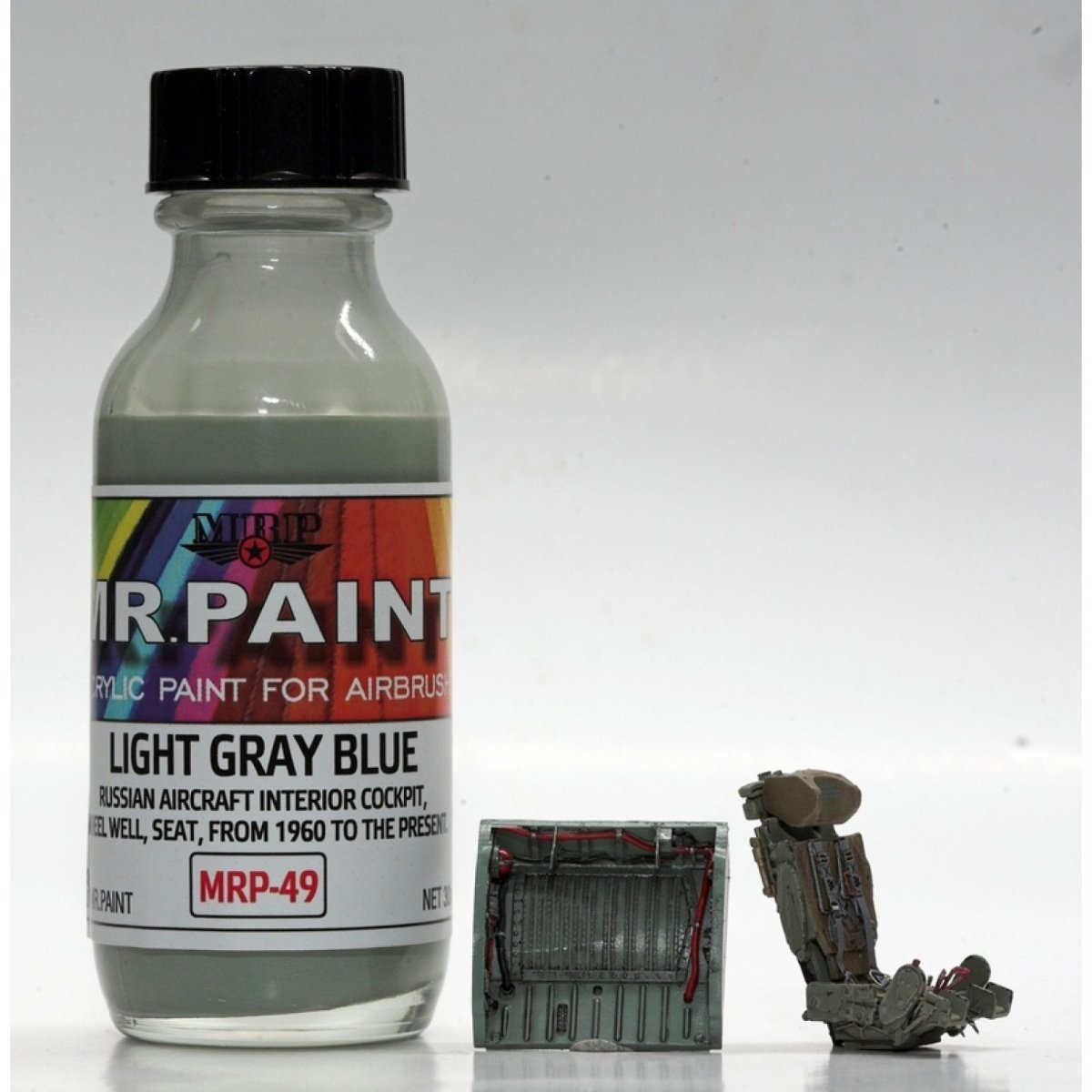 MR. Paint MRP-049 Light Gray Blue Russian aircraft cockpit 30ml – image 2