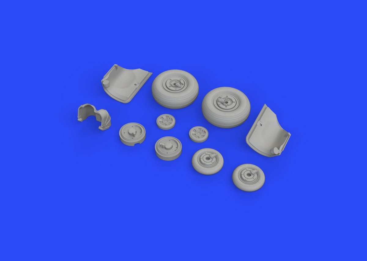 Eduard 648431 MiG-23ML wheels EDUARD, TRUMPETER 1/48 – zdjęcie 3