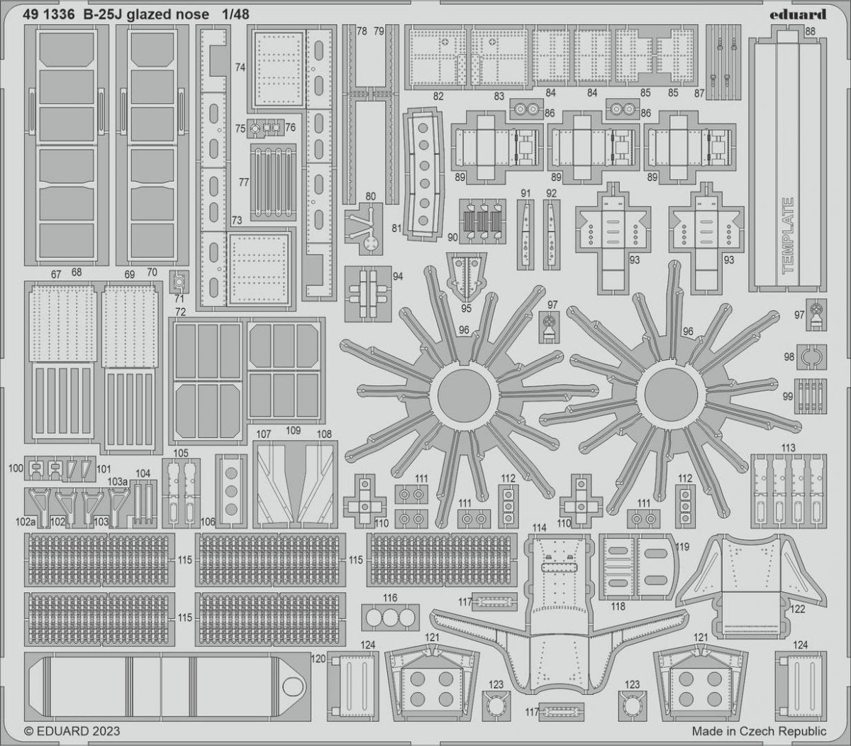 Eduard 491336 B-25J glazed nose HONG KONG MODELS 1/48 – zdjęcie 2