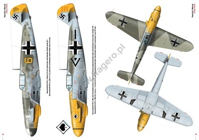 Kagero 55005 Messerschmitt Bf 109 F-G EN/PL – zdjęcie 3