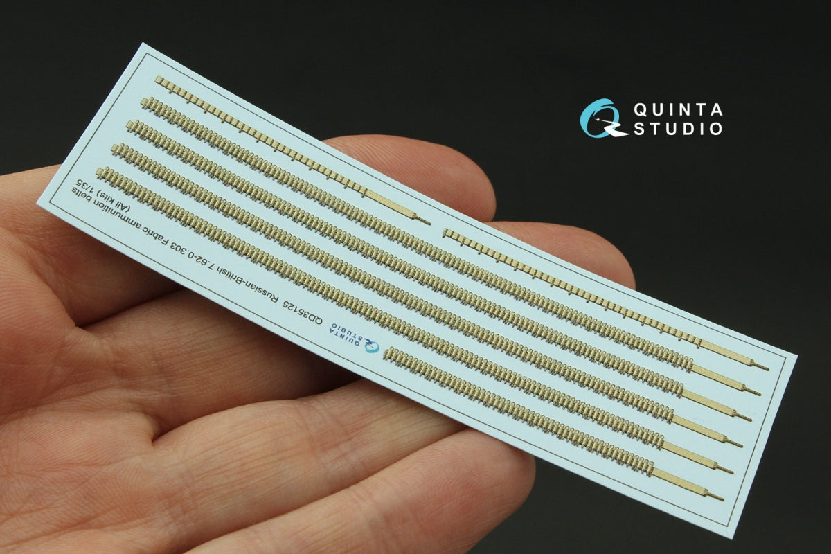 Quinta Studio QD35125 Russian-British 7.62-0.303 Fabric ammunition belts (All kits) 1/35 – zdjęcie 4