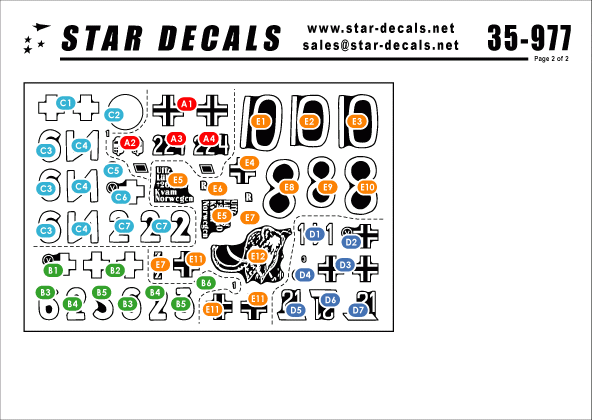 Star Decals 35-977 German Tanks in Norway 1/35 – zdjęcie 2