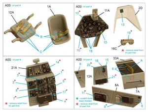 Quinta Studio QD48289 Ar 196A-3 3D-Printed &amp;amp; coloured Interior on decal paper (Italeri) 1/48 – zdjęcie 2