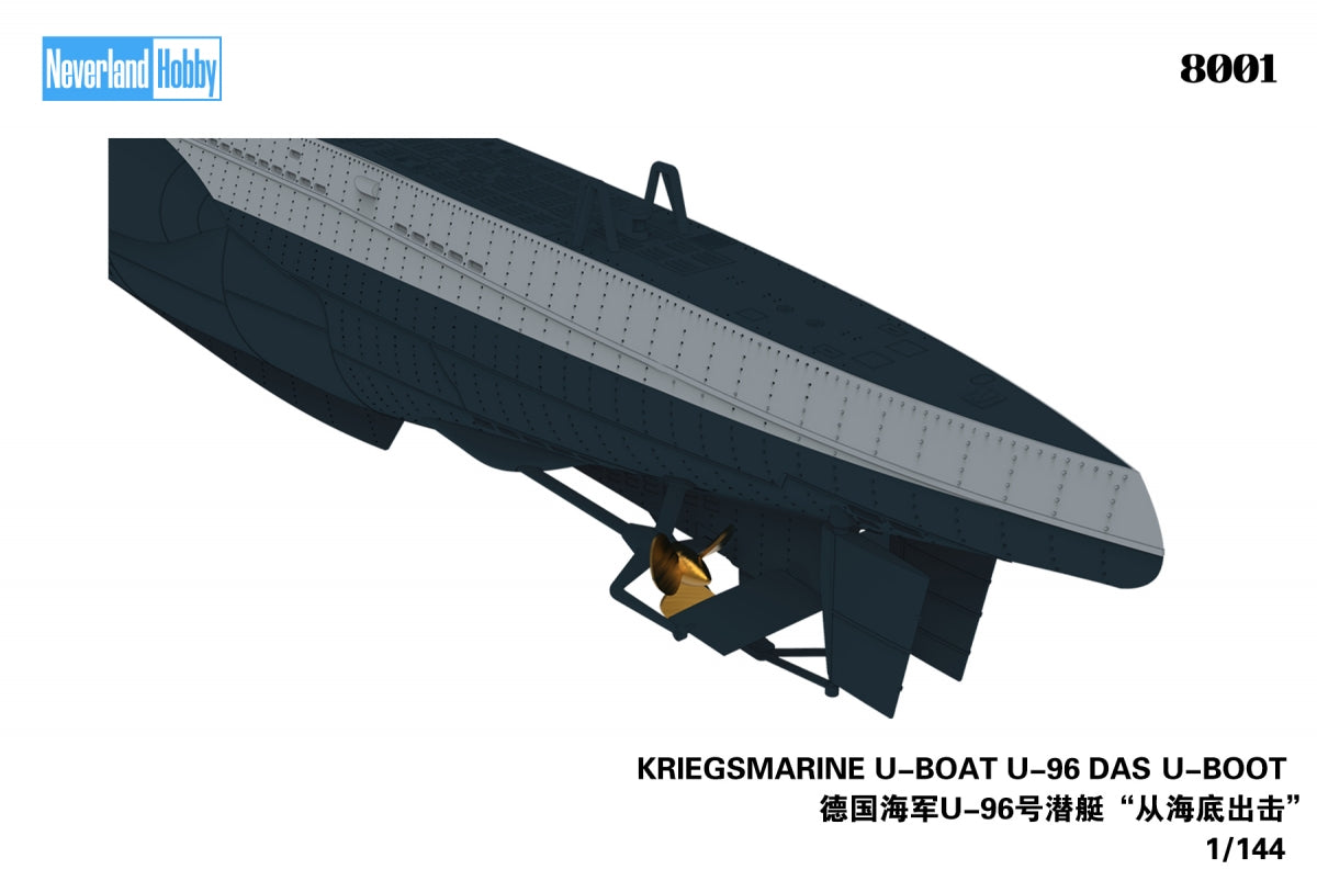 Neverland Hobby 8001 KRIEGSMARINE U-BOAT U-96 DAS U-BOOT 1/144 – immagine 5