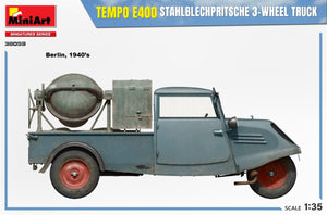MiniArt 38059 TEMPO E400 STAHLBLECHPRITSCHE 3-WHEEL TRUCK 1/35 – zdjęcie 3