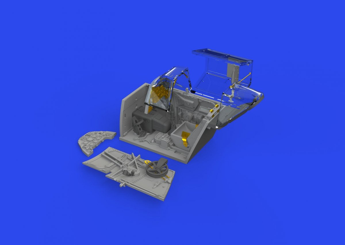 Eduard 648875 Bf 109F cockpit w/ early seat PRINT EDUARD 1/48 – zdjęcie 2