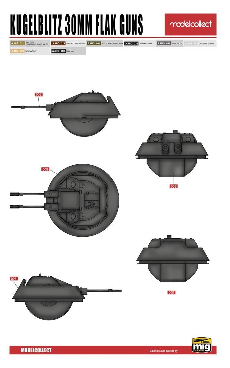 Modelcollect UA72150 WWII Germany landcruiser p.1000 ratte weapon set pack 1/72 – image 10