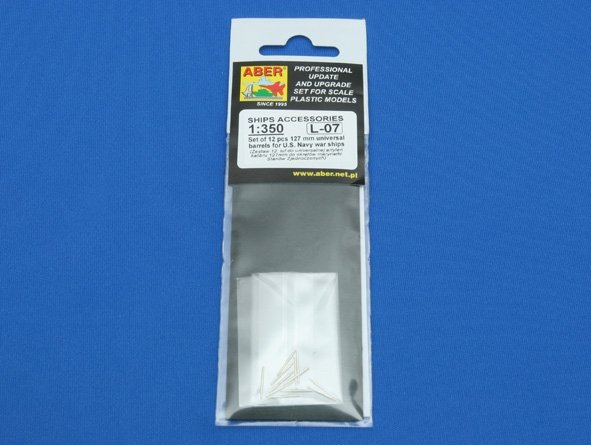 Aber 350L-07 Set of 12 pcs 127 mm universal barrels for US Navy ships (1/350) – image 7