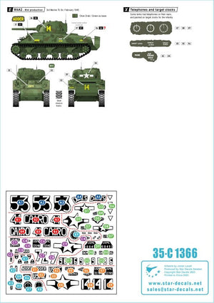 Star Decals 35-C1366 US PACIFIC WARS - IWO JIMA USMC Sherman tanks 1/35 – image 2