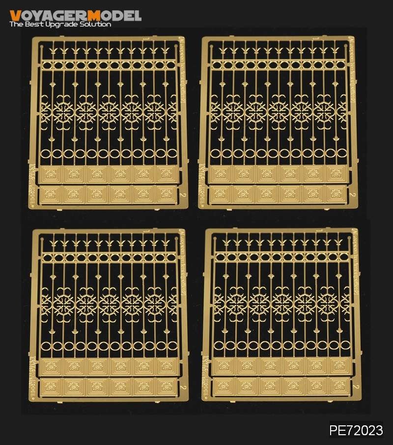 Voyager Model PE72023 European Iron Fence (Pattern 2) for all 1/72