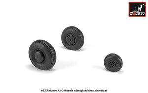 Armory Models AW72057 Antonov An-2/An-3 Colt wheels w/ weighted tires 1/72 – immagine 3
